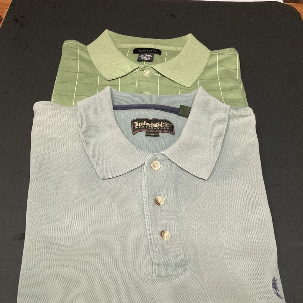 VanHuessen and Timberland Polo Shirt Bundle - Picture 12 of 17